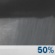 Overnight: A 50 percent chance of showers. Cloudy early, then becoming partly cloudy, with a low around 44. Calm wind. Overnight: A 50 percent chance of showers. Cloudy early, then becoming partly cloudy, with a low around 44. Calm wind.