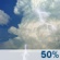 Wednesday: A slight chance of showers, then scattered showers and thunderstorms after 11am. Some of the storms could produce small hail and gusty winds. Increasing clouds, with a high near 71. East wind around 6 mph becoming calm in the morning. Chance of precipitation is 50%. New rainfall amounts between a half and three quarters of an inch possible. Wednesday: A slight chance of showers, then scattered showers and thunderstorms after 11am. Some of the storms could produce small hail and gusty winds. Increasing clouds, with a high near 71. East wind around 6 mph becoming calm in the morning. Chance of precipitation is 50%. New rainfall amounts between a half and three quarters of an inch possible.