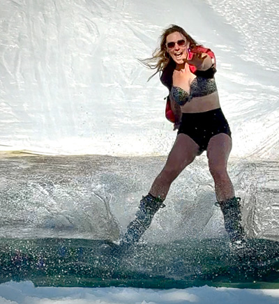 Amber Pond Skimming